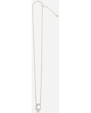 McQueen Collana Con Teschio - Bianco