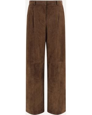 Arma Suede Trousers - Brown