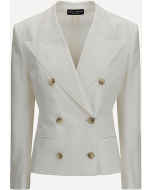 Dolce & Gabbana Double-Breasted Blazer - Grey