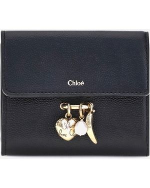 Chloé Charms Trifold Wallet - Blue