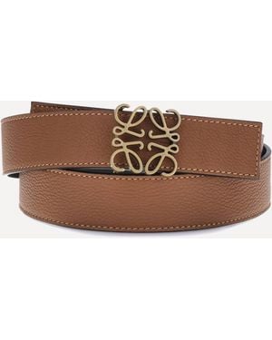 Loewe Cintura Reversibile Anagram - Marrone