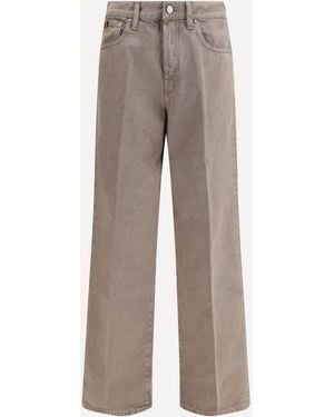 Jacob Cohen Pantaloni Grace Wide 5 Tasche - Grigio