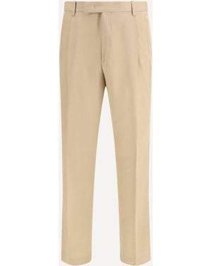 Germano Berlin Fit Cotton Pants - Natural