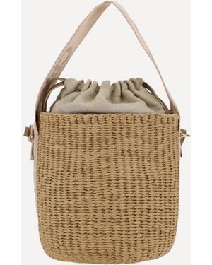 Chloé Woody Bucket Bag - Natural