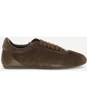 Dolce & Gabbana Low-Top Suede Sneakers - Brown
