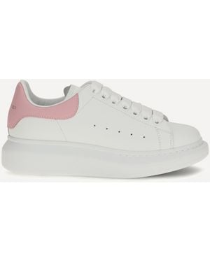 McQueen Oversize Leather Sneakers - White