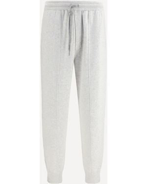 Brunello Cucinelli Double-Knit Cashmere Pants With Crête And Zips - White