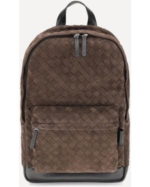 Bottega Veneta Intrecciato Backpack - Brown