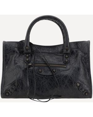 Balenciaga City Small Shoulder Bag - Black