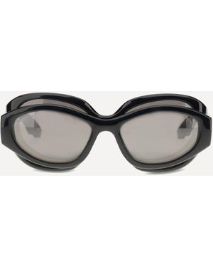 サングラス BALENCIAGA Black acetate Superbusy sunglasses New: Superbusy Round Sunglasses from Balenciaga Fall25 Looks
