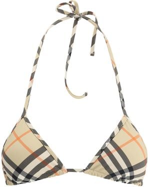 Burberry Swimsuit Bikini Top - Metallic