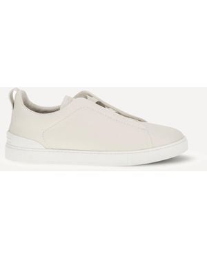 ZEGNA Low Top Trainers - Natural
