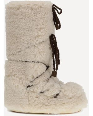 Moon Boot Icon Curly Extra Snow Boots - White