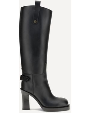 Burberry Stivali Alti Cavalier - Nero