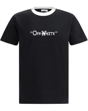 Off-White c/o Virgil Abloh Quote T-shirt - Black