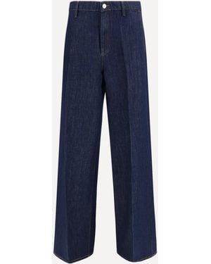 7FOR Iris Wide Leg Jeans - Blue