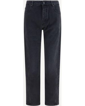 Balmain Straight-Leg Denim Jeans - Blue