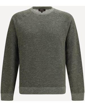 Loro Piana Cotton Crew Neck Sweatshirt - Green