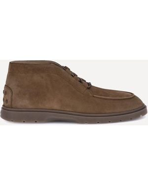 Tod's Suede Lace-Ups - Brown