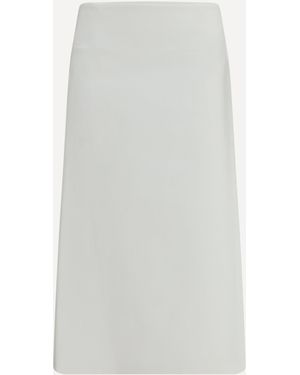 Rier Bonded Cotton Skirt - White