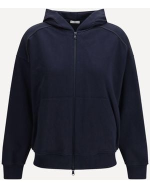 Brunello Cucinelli Cotton Hoodie - Blue