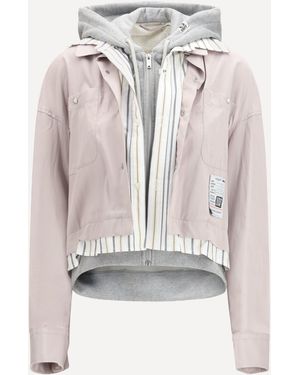 Maison Mihara Yasuhiro Layered Jacket - White