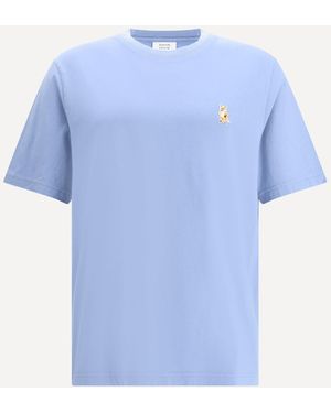 Maison Kitsuné Standing Fox T-Shirt - Blue