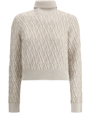 Fendi Maglione Dolcevita - Bianco