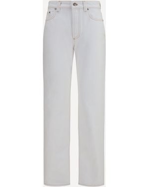 Versace High-Waisted Jeans - White