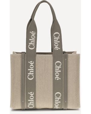 Chloé Woody Shoulder Bag - Natural