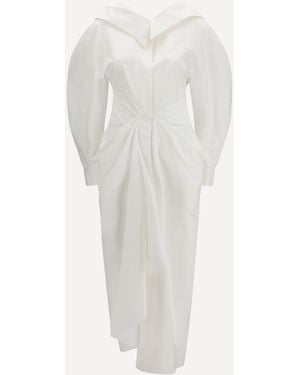 Givenchy Long Cut-Out Chemisier Dress - White