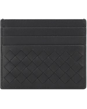 Bottega Veneta Braided Card Holder - Black