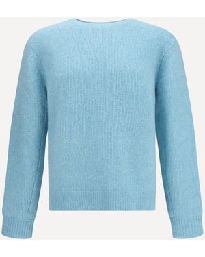 sunflower Yak And Alpaca-Blend Sweater - Blue