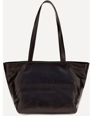 Alexander Wang Medium Punch Leather Tote Bag - Black