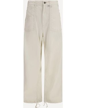 Maison Mihara Yasuhiro Cut-Out Pocket Denim Trousers - White