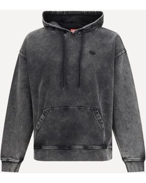 DIESEL S-Boxt-Hood-Den Hoodie - Grey