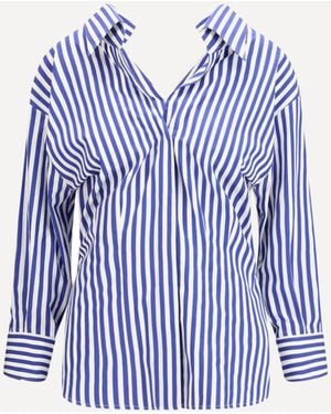 Givenchy Open Cotton Shirt - Blue