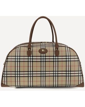 Burberry Check Travel Bag - Natural