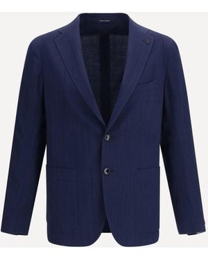 Tagliatore Single-Breasted Jacket - Blue