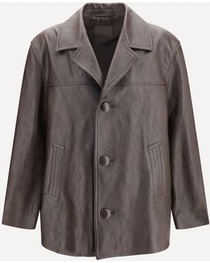 Saint Laurent Grain De Poudre Jacket - Grey