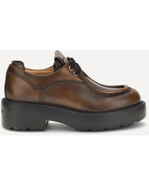 Miu Miu Laced Up Shoes - Brown