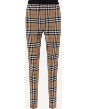 Burberry Archive Check Leggings - Grey