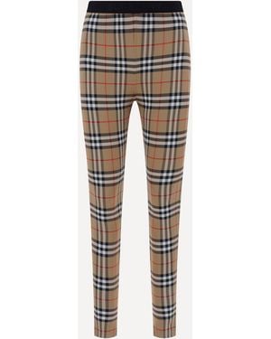 Burberry Archive Check Leggings - Gray