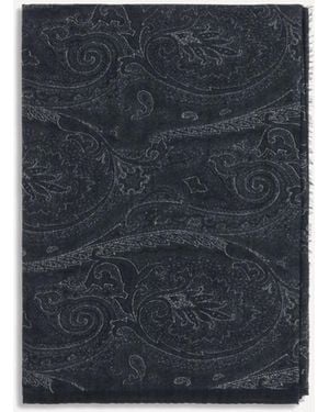 Etro Sciarpa Paisley - Blu