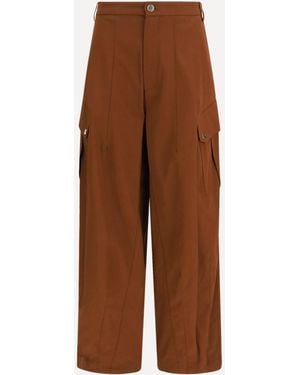 Pinko Rosalín Cotton Trousers - Brown
