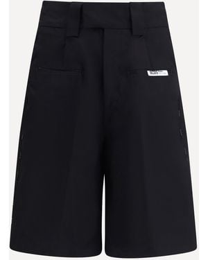 Gcds Shorts With Logo Piping - Black
