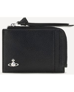 Vivienne Westwood Zip Card Holder - Black