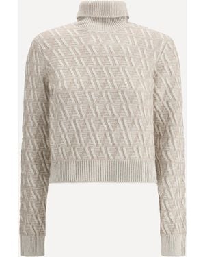 Fendi Maglione Dolcevita - Bianco