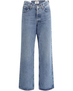 Agolde V-waist Baggy Jeans - Blue