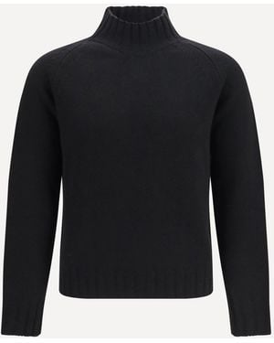 Aragona Cashmere High Neck Jumper - Blue